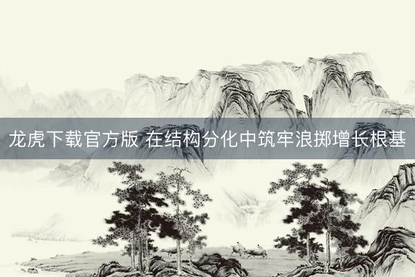 龙虎下载官方版 在结构分化中筑牢浪掷增长根基